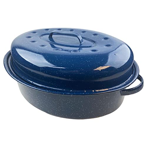 Comparison: Best Blue Speckled Roasting Pan 7 Granite Ware Limited Edition Oval Blue Roaster - 18"