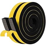 EINFACHE INSTALLATION - Das Paket enthält 2 Rollen 25mm(B) x 20mm(D) x 2M(L) Dichtungsband, Gesamtlänge 4M. Das Schaumstoffband kann mit einer Schere auf Länge geschnitten werden. Sie müssen nur die zu installierende Oberfläche reinigen und das Band abreißen, um zu installieren. Hinweis: Bevor Sie die Türen und Fenster abdichten, müssen Sie die Größe des Dichtungsspalts genau messen und die Variante wählen, die der Größe entspricht, um zu vermeiden, dass sie nicht schließt.