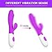 Portable 30-Speed Vibrating Silicone Waterproof Massager Dual Vibration Home Personal Fitness Massage