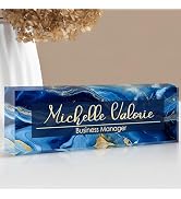 EOBIBIFUN Custom Name Plate for Desk | Personalized Desk Name Plate | Personalized Boss Employee ...