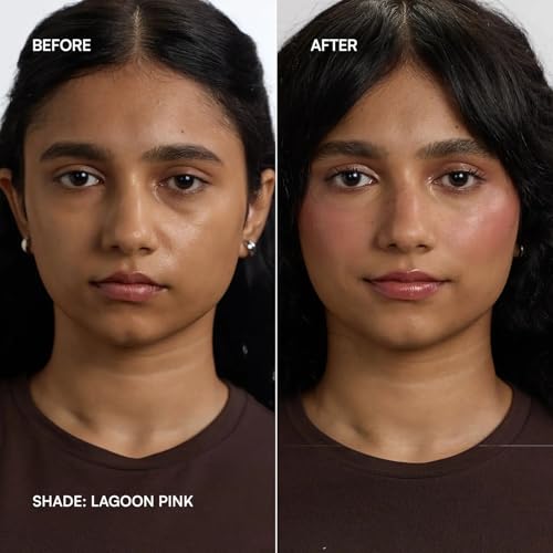 Image of Dream Beauty Nebula Cream Blush - Lagoon Pink | Peach Pink 3-in-1 Tint for Cheeks, Lips & Eyes | Dewy Finish | Hand Blendable | Lightweight & Buildable | 7.5g