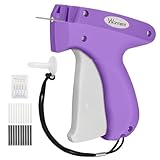Stitch Gun for Clothes Stitchy Tagging Gun for Clothing Stitchy Quick Clothing Fixer -Includes 1,000 Black Fasteners & 1,000 White Fasteners & 6 Needles(Purple+White)