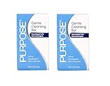 PURPOSE Gentle Cleansing Bar, Developed with Dermatologists for All Skin Types, For Sensitive & Dry Skin, Oil-free, Hypoallergenic, Sulfate-Free, 3.6 oz Bar (Pack of 2)