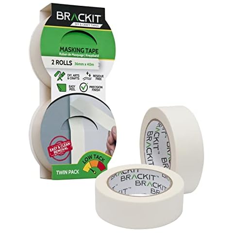Brackit White Masking Tape Twin Pack Cover