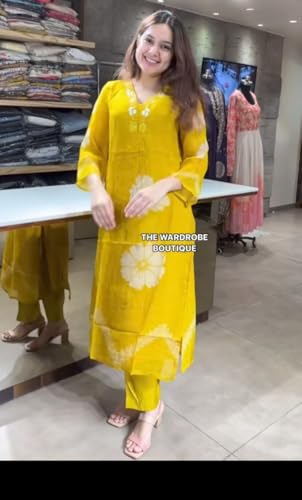 Image of Jatsy Women Pure Cotton Kurta Pant Dupatta Set | Salwar Suit Set For Girls And Women's