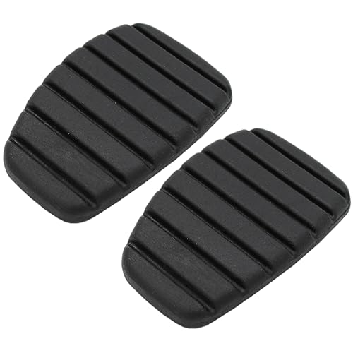 Biaren Lot de 2 coussinets de pédale de frein et d'embrayage en caoutchouc pour Renault Clio Megane Kangoo Laguna Modus Espace Trafic, Vauxhall, Opel Vivaro, Nissan Primastar (véhicules manuels)