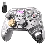 JOYSTICKS D'EFFET DE PRÉCISION JOYSTICKS NULL DRIFT & 2 EN 1 HALL TIGGER : par interrupteur, vous pouvez basculer entre les déclencheurs linéaires et les déclencheurs micro action. Déclencheur linéaire pour jeux de course, déclencheur micro action pour jeux de tir. Les manettes sans fil PC ont des déclencheurs et des joysticks à double hall pour un contrôle plus précis, garantissent une précision à 100 % pour les jeux FPS et de course compétitifs. Pas de zone morte, zéro dérive.