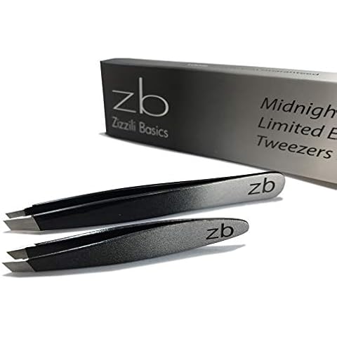 Zizzili Basics Tweezer Set - Limited Edition Ombre - Classic + Mini Slant - Best Tweezers for Eyebrow, Facial Hair Removal and your Precision Needs Cover