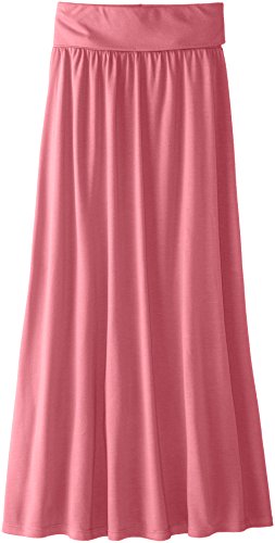 Dream Star Big Girls' Solid Foldover-Waist Maxi Skirt
