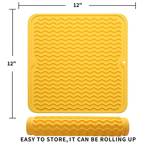 image for MicoYang Silicone Dish Drying Mat for Multiple Usage,Easy clean,Eco-fr