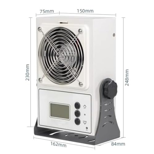 Ventilador Ionizador Antiestático de Escritorio con LCD miniatura 5
