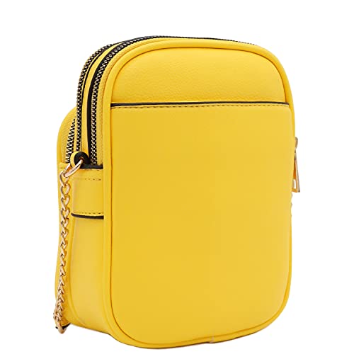 Image of FashionPuzzle Multi Pocket PU Leather Casual Medium Crossbody Bag with Adjustable Strap