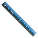 Victor EZ12PBL Plastic Dual Color 12 Easy Read Ruler with Inches, Centimeters and Millimeters Measurements, Blue/Black