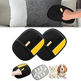 SHYSBV 2025 Upgraded Fell Magnet Handschuh - Tierhaarentferner Handschuh,Katzenhaarentferner Handschuh Static Removal Pet Hair,Wiederverwendbare Fellmagnet Handschuh für Pet Hair Remover,2 Stück