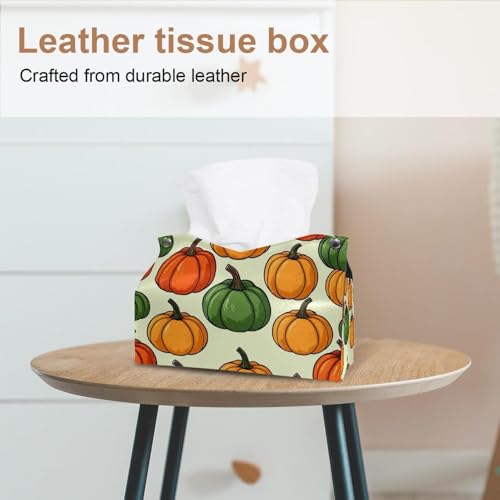 Housse de boîte à mouchoirs citrouille pour une table automnale chaleureuse - 3