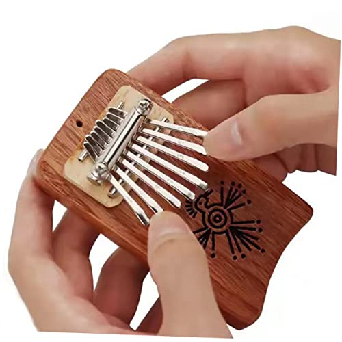 Vaguelly 5 Pçs - Notas Chaves De Madeira Polegar Presentes Portáteis - Tom Adultos Crianças Kalimba