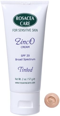 TINTED ZincO - SPF 20 - Sunscreen, Moisturizer for rosacea (2 oz)