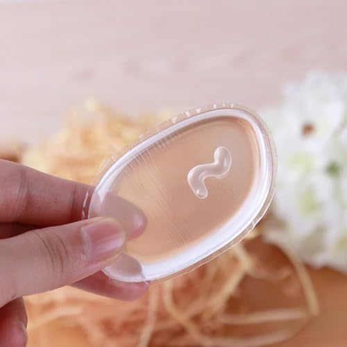 Image of Silicone Makeup Sponge, Washable Transparent Gel Foundation Makeup Puff, Silicone Blender Make Up Sponge Applicator for Liquid Primer Foundation Cream Contour Concealer Sponge Cosmetic Puffs, 3 Pack