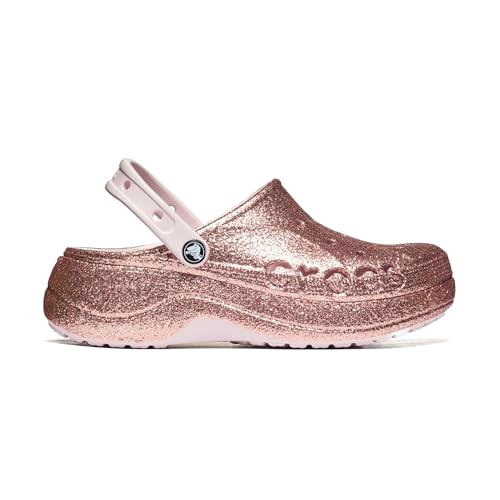 Crocs Baya Platform Glitter Sabots Femmes Chai - vue 4