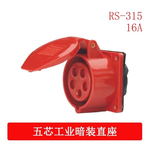 Conector industrial 16A de cobre retardante de llama estanco 3