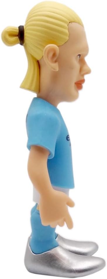 MINIX COLLECTIBLE FIGURINES Erling Haaland, Official Manchester City, Sports Collectable 12 cm Figurine, Unique Soccer Gift for All Ages, Football Stars