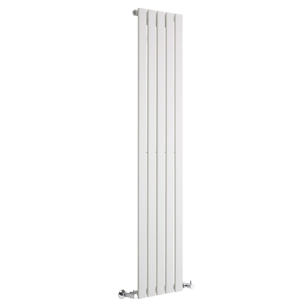 MILANO White Vertical Single Flat Panel Radiator 1600 x 350mm