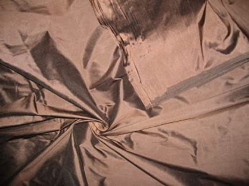 Soie Dupioni marron chocolat foncé en 137 cm de large pour couture