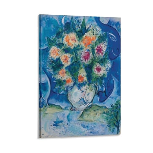 Impression d'art Marc Chagall haut de gamme décoration murale de salon 50 x 75 cm