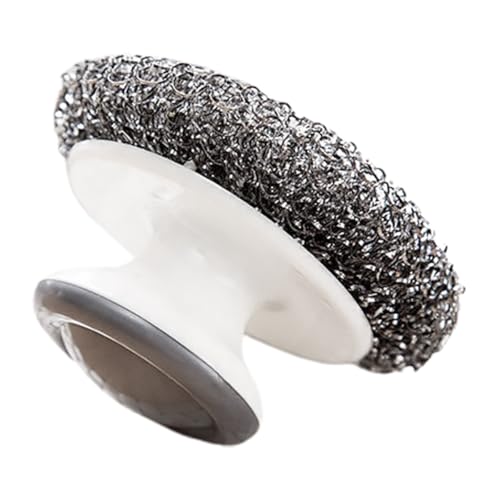 HOODANCOS Praktische Spülbürste mit Kunststoffgriff Rostfreie Stahl draht Scheuerbürste für Geschirr und Töpfe Kompakt und Leicht für Küchenreinigung und Pfannenpflege