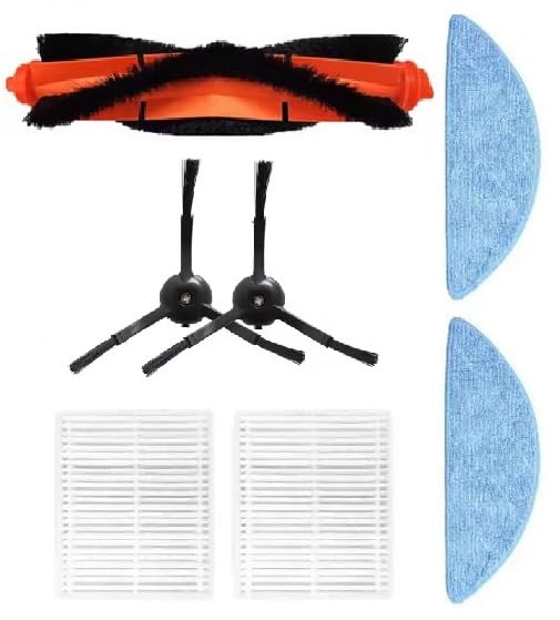 Juego De Recambios Para Aspiradora Robot Conga 8490 Ultimate Ultra Power - 5 Paños De Fregona Y 6 Bolsas De Polvo, Kit De Limpieza