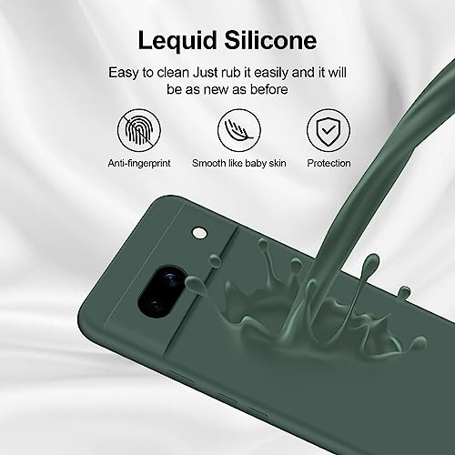GiiYoon Case Compatible with Google Pixel 7A, Silky-Soft Touch Full-Body Protective Phone Silicone Case - Image 4