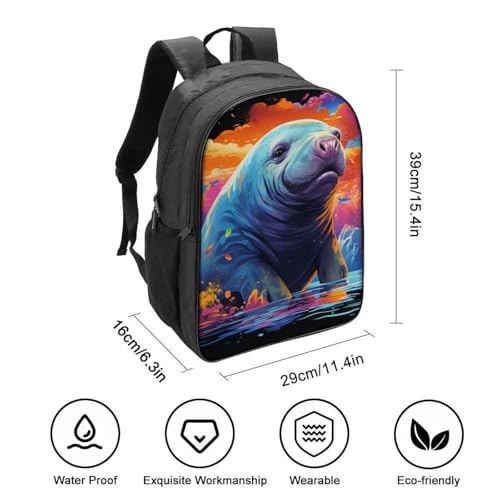 Mochila infantil impermeable Manatees de primaria que soluciona la falta de espacio escolar 2