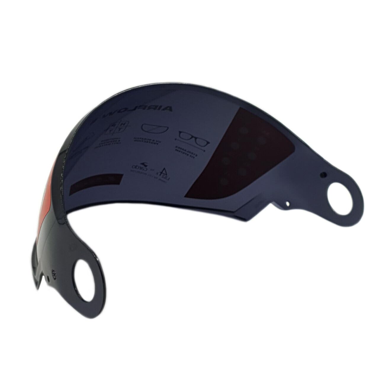 Generico LS2 - Visera larga para casco Airflow 2 II OF616, color negro ahumado oscuro