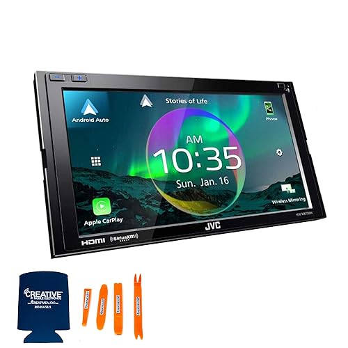 Reproductor multimedia digital JVC KW-M875BW con CarPlay y Android Auto miniatura 2