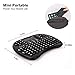 Rii i8+ Mini Bluetooth Keyboard with Touchpad & QWERTY Keyboard, Portable Wireless for Smartphones, Laptops, PCs, Tablets, Windows, Mac, TV, Xbox, PS3, Raspberry Pi. Black