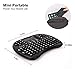 Rii i8 2.4G Mini Wireless Keyboard with Touchpad&QWERTY Keyboard, Portable Wireless Keyboard with USB Receiver Remote Control for laptop/PC/Tablets/ Windows/Mac/TV/Xbox/PS3/Raspberry Pi .Black