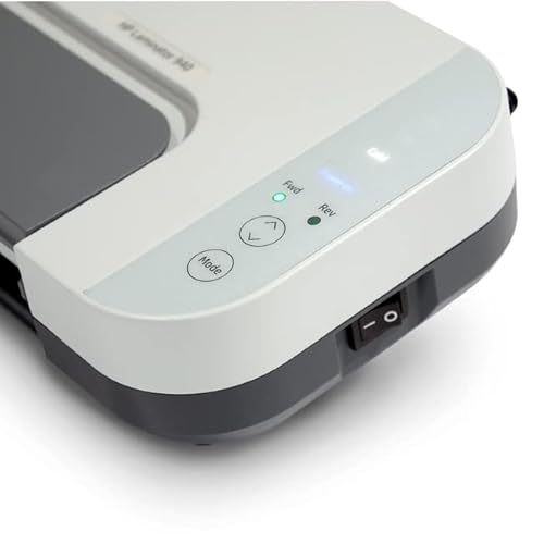 image for Royal HP - Hot & Cold Laminator Machine with 50 Laminating Pouches, 9.