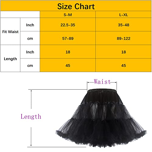 CHERRY LOVE 18inch Petticoat Mid-Thigh Underskirt Princess Puffy Mini Skirt3