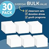 Blue Summit Supplies 30 Stück Whiteboards 22,9 x 30,5 cm, 30 Marker, 30 Radiergummis, ideal für Lehrer, Studenten, Sonntagsschule, Gruppenteilnahme, 30 Stück 30 Pack blau