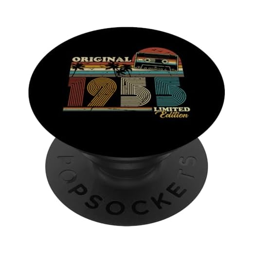 1955 Vintage Cumpleaños Retro Edición Limitada Hombres Mujer PopSockets PopGrip Intercambiable