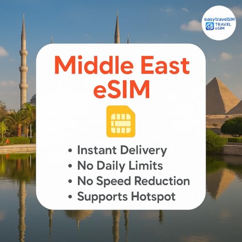 Solution internet Moyen-Orient contre le roaming 5 Go 30 jours avec hotspot
