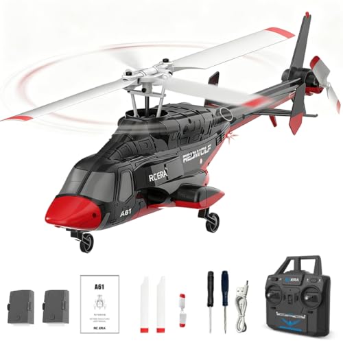 Meiurlex RC ERA A61   Helicóptero teledirigido para adultos, 1:52 Little Wolf con ajuste de altura y posicionamiento óptico, modelo de avión RTF para principiantes