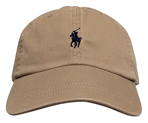 Polo Ralph Lauren Herren-Sportmütze aus Baumwolle, Khaki (Black Pony),...