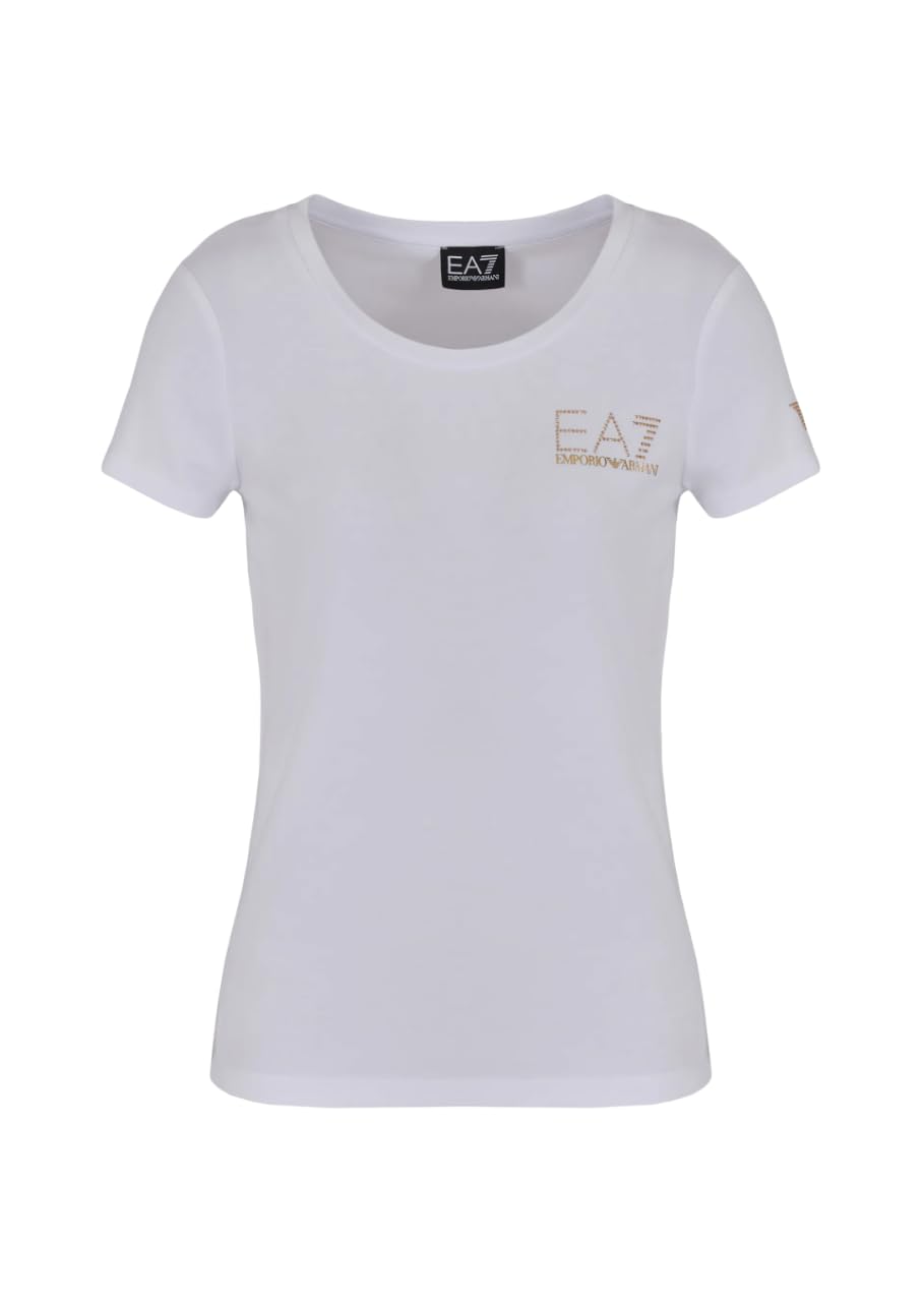 EA7-T-SHIRT, Biały, XXL