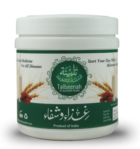 AL MASNOON Talbina/Talbeena With Dry Dates 350G (Pack Of 1) A Sunnah & Healthy Breakfast Porridge For All Age Group