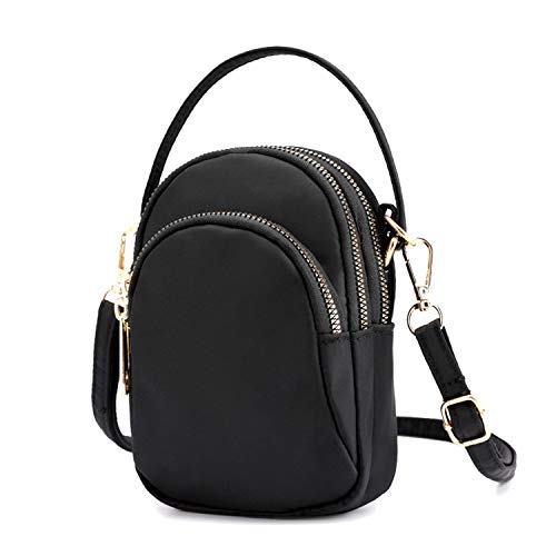 Tavie Bolsos Cruzados Para Mujer Cruzado Para Teléfono Mmóvil Bolso De Mano Pequeño Y Compacto Bolsos Para Pasaporte Cartera Shoppers Y Bolsos De Hombro Para Mujeres Niñas Señoras Negro