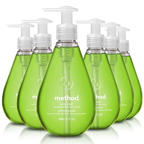 Method Gel Hand Soap, Juicy Pear, 12 Fl Oz (Pack of 6)