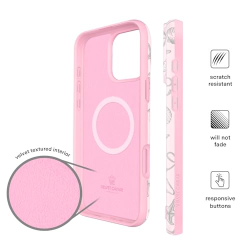 Coque pour iPhone 16 Pro compatible MagSafe antichoc étui été rose - 6