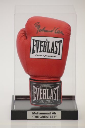 Dream Keepers Acrylic Boxing Glove Display Case with Classic Black Base and FREE Personalised Plaque (PLEASE SEND MESSAGE WITH WHAT YOU WANT ON THE PLAQUE)