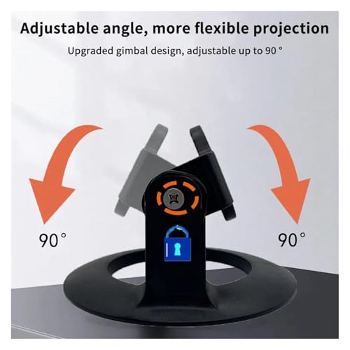 Soporte de proyector ajustable blanco con rotación para mesa 6